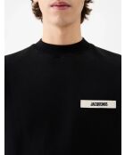 La felpa nera in gros-grain