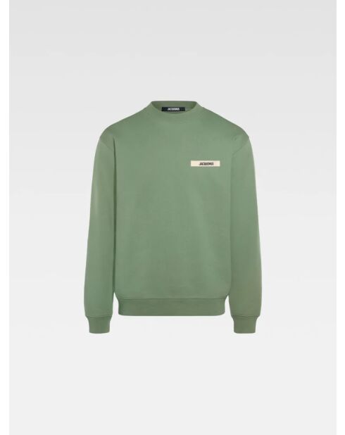 Leichtes khakifarbenes Grosgrain-Sweatshirt