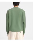 Leichtes khakifarbenes Grosgrain-Sweatshirt