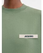 Leichtes khakifarbenes Grosgrain-Sweatshirt