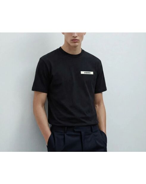 T-shirt gros grain noir