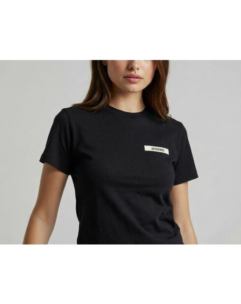 T-shirt gros grain noir