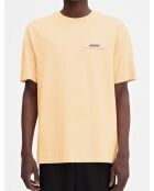 T-shirt met abrikozenprint van grosgrain