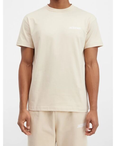 T-shirt classique beige