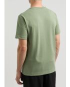 T-shirt in gros-grain cachi