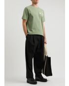 T-shirt in gros-grain cachi