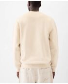 Felpa in gros-grain beige