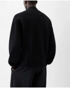 Zwart vest met grosgrain