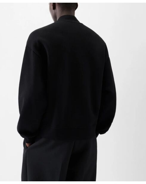 Zwart vest met grosgrain