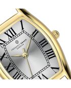 Montre femme en acier doré/argenté