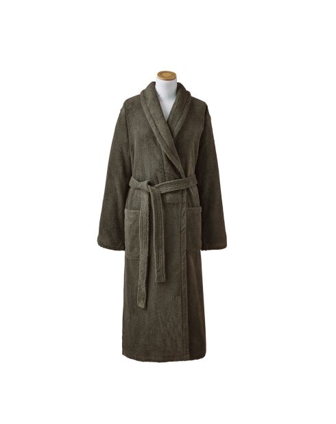 Aqua - accappatoio con cappuccio in cotone verde tinta unita