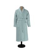Aqua - Accappatoio in cotone tinta unita grigio piuma
