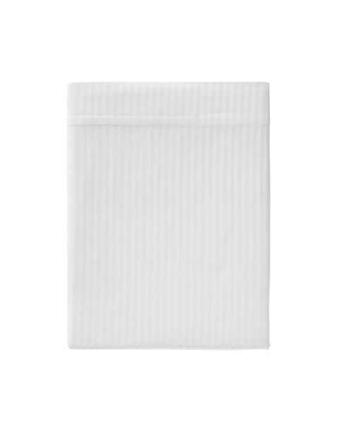 Grand Hotel - Schlichtes weißes Baumwollsatin-Bettlaken