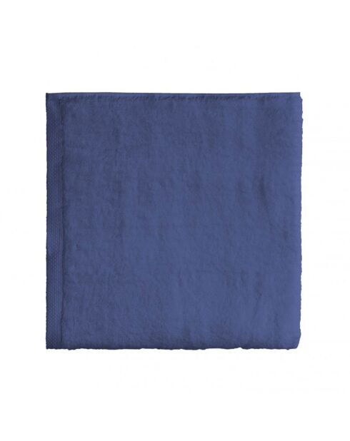 Aqua - Toalla de ducha de algodón liso azul océano - 65x125 cm