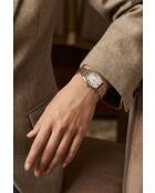 Orologio da donna in acciaio in oro rosa/argento