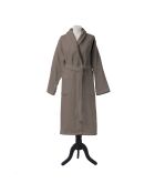 Aqua - effen bruine badjas van boekweitkatoen