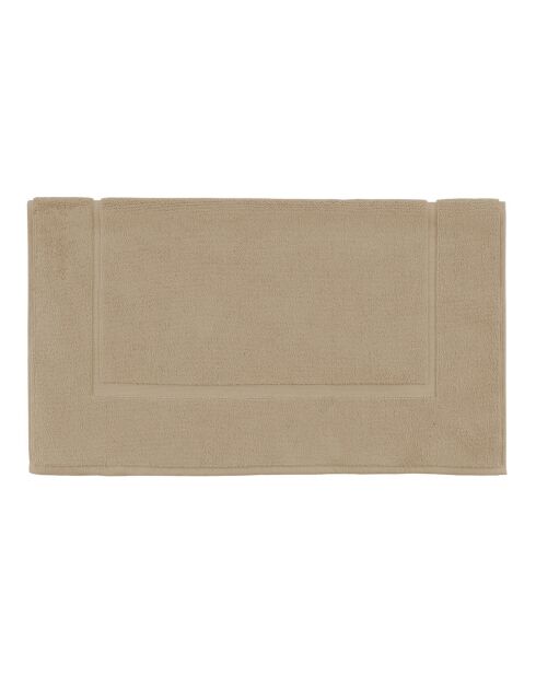 Aqua - schlichte braune Buchweizen-Badematte aus Baumwolle - 60x60 cm