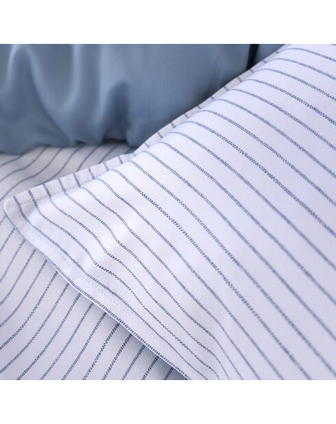 Sillage - Copripiumino blu blu con stampa in viscosa di bambù