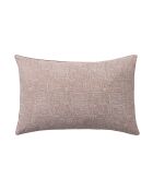 Géo mineral - Taie d'oreiller imprimée en percale de coton beige foncé