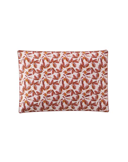 Allegoria - Taie d'oreiller imprimée en percale de coton rouge