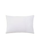 Love Birds - Funda de almohada con estampado de percal de algodón rosa