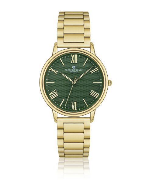 Montre homme en acier dorée