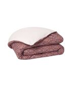 Virginia - Funda de edredón con estampado de percal de algodón morado