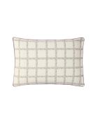 Jardin secret - Taie d'oreiller imprimée en percale de coton blanc