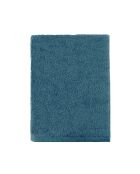 Aqua - Drap de douche uni en coton vert émeraude - 65x125 cm