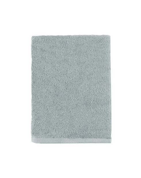 Aqua - Federgraues schlichtes Badetuch aus Baumwolle - 55x100 cm