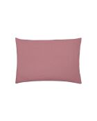 Tendresse - Taie d'oreiller unie en gaze de coton lavée rose canyon