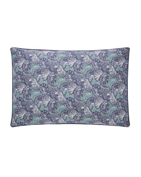 Zephyr - Kissenbezug aus Baumwollperkal in Blau/Grün