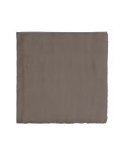 Aqua - Effen bruine douchelak van boekweitkatoen - 65x125 cm
