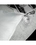 Grand Hotel - Funda nórdica lisa de satén de algodón blanco