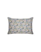 Bosquet - Taie d'oreiller imprimée en percale de coton bleu