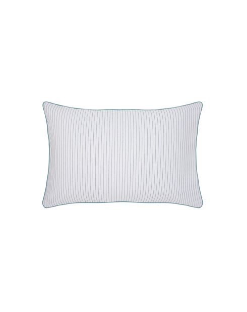 Bosquet - Taie d'oreiller imprimée en percale de coton bleu