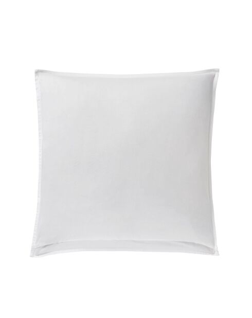 Grand Hôtel - Parure de lit housse de couette + taie carrée en coton blanc