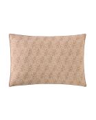 Hypnos - Taie d'oreiller imprimée en percale de coton beige