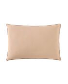 Hypnos - Taie d'oreiller imprimée en percale de coton beige