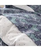 Zephyr - Funda nórdica de percal de algodón azul/verde