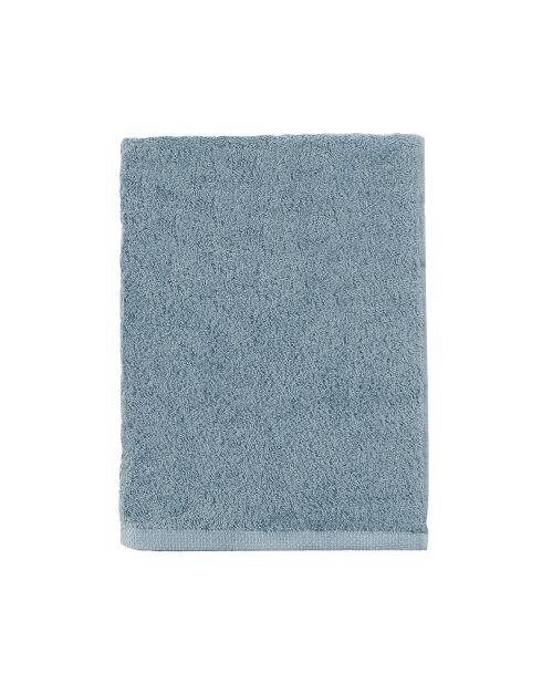 Aqua - Baltisch blauw badlaken van effen katoen - 90x170 cm