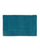 Aqua - Tapis de bain uni en coton vert émeraude - 60x60 cm