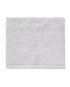 Aqua - effen grijze katoenen badhanddoek - 55x100 cm