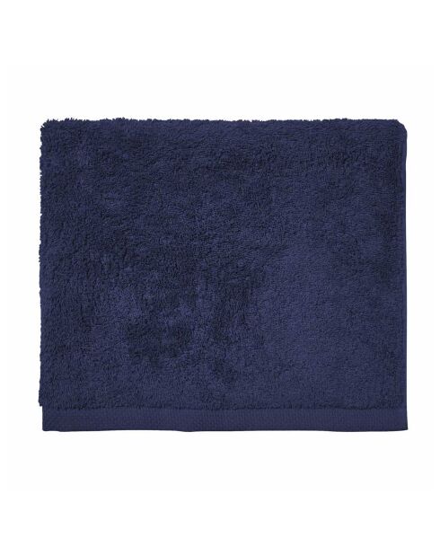 Aqua - Einfarbiges Gästetuch aus Baumwolle in Mitternachtsblau - 30x50 cm
