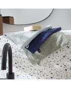 Aqua - Salvietta in cotone tinta unita blu laguna - 16x21 cm