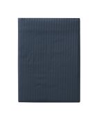 Grand Hôtel - Drap plat uni en satin de coton bleu marine