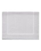 Aqua - Tapis de bain uni en coton gris - 60x100 cm