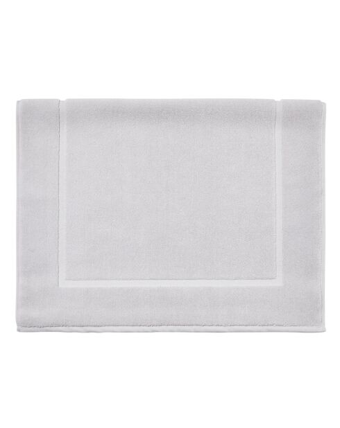 Aqua - Tapis de bain uni en coton gris - 60x100 cm