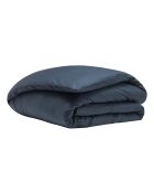 Grand Hotel - Funda nórdica de satén de algodón liso azul marino