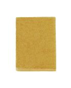 Aqua - Drap de bain uni en coton jaune safran - 90x170 cm